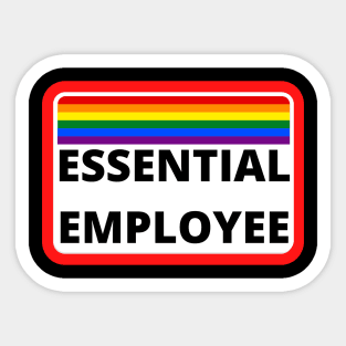 Essential Employee Awareness Tag Sticker